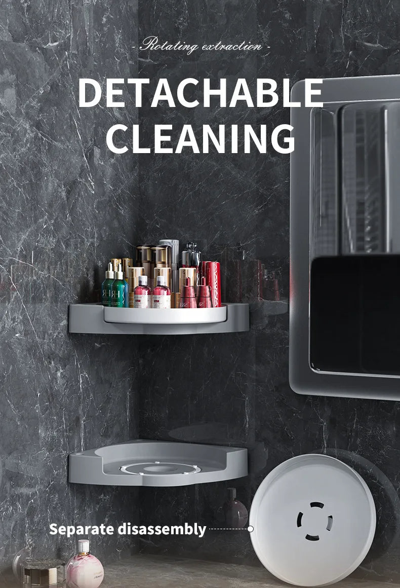 360° Rotating Bathroom Shelf