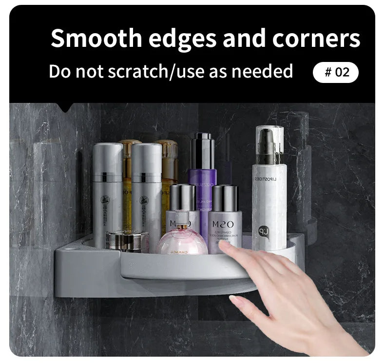 360° Rotating Bathroom Shelf