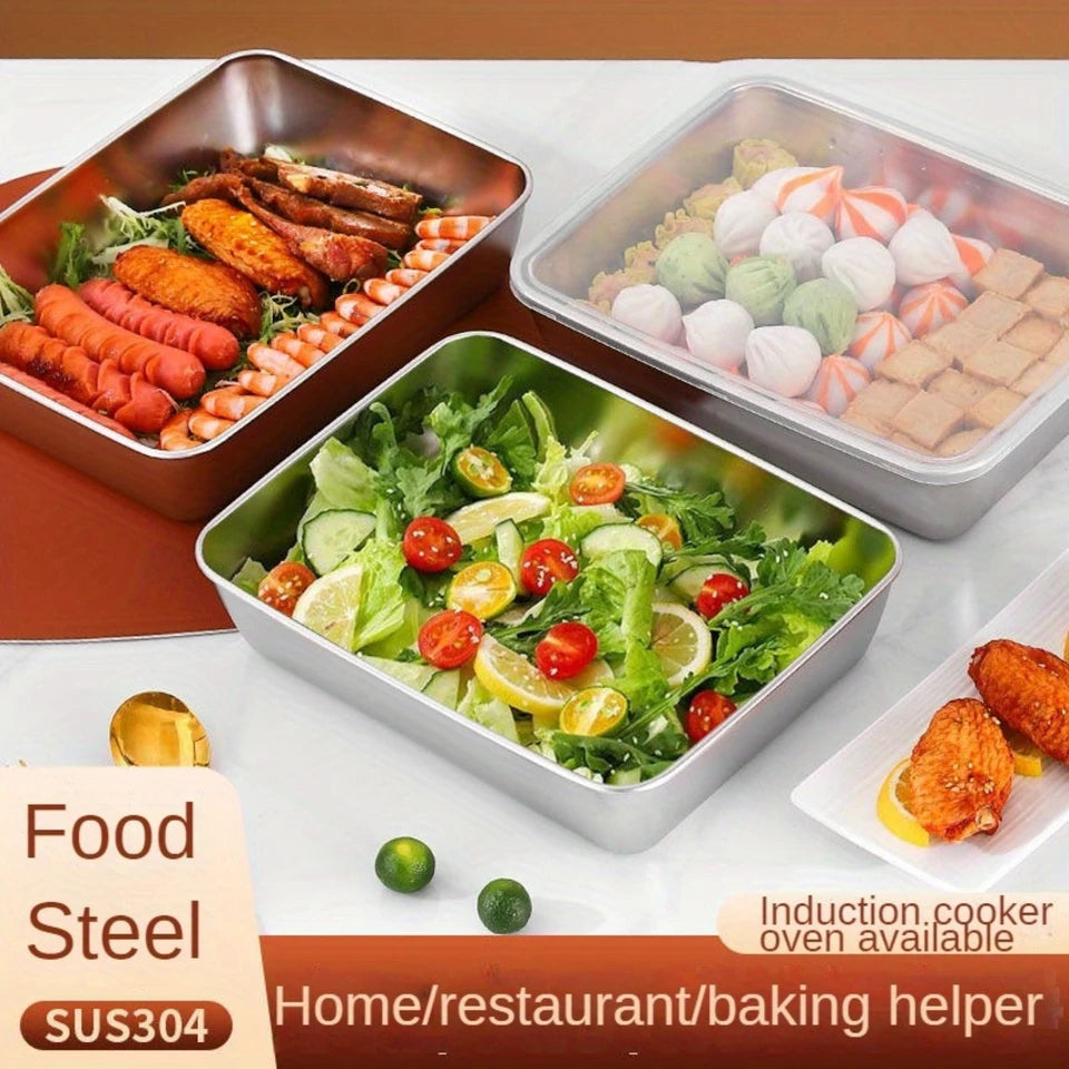 Steel kitchen storage box