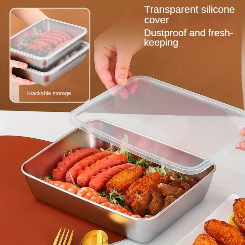 Steel kitchen storage box