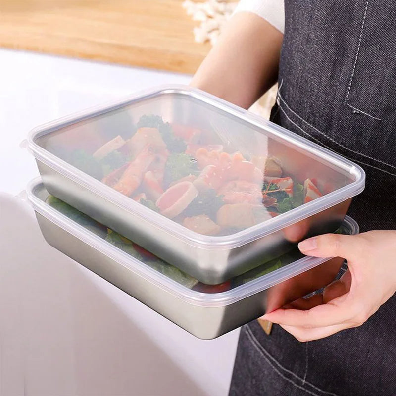 Steel kitchen storage box