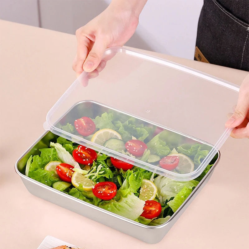 Steel kitchen storage box