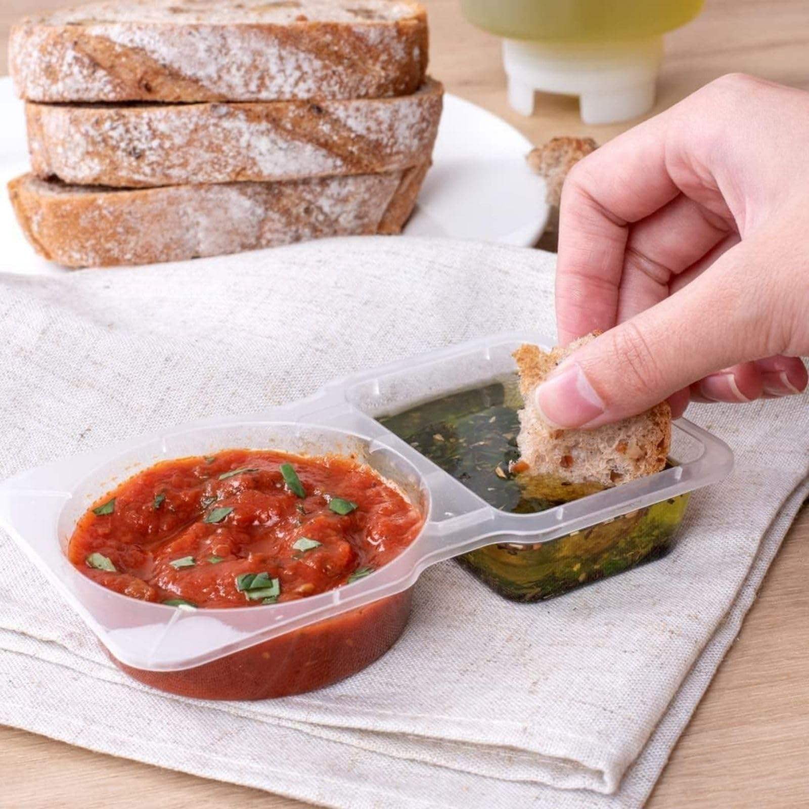 Double Compartment Container