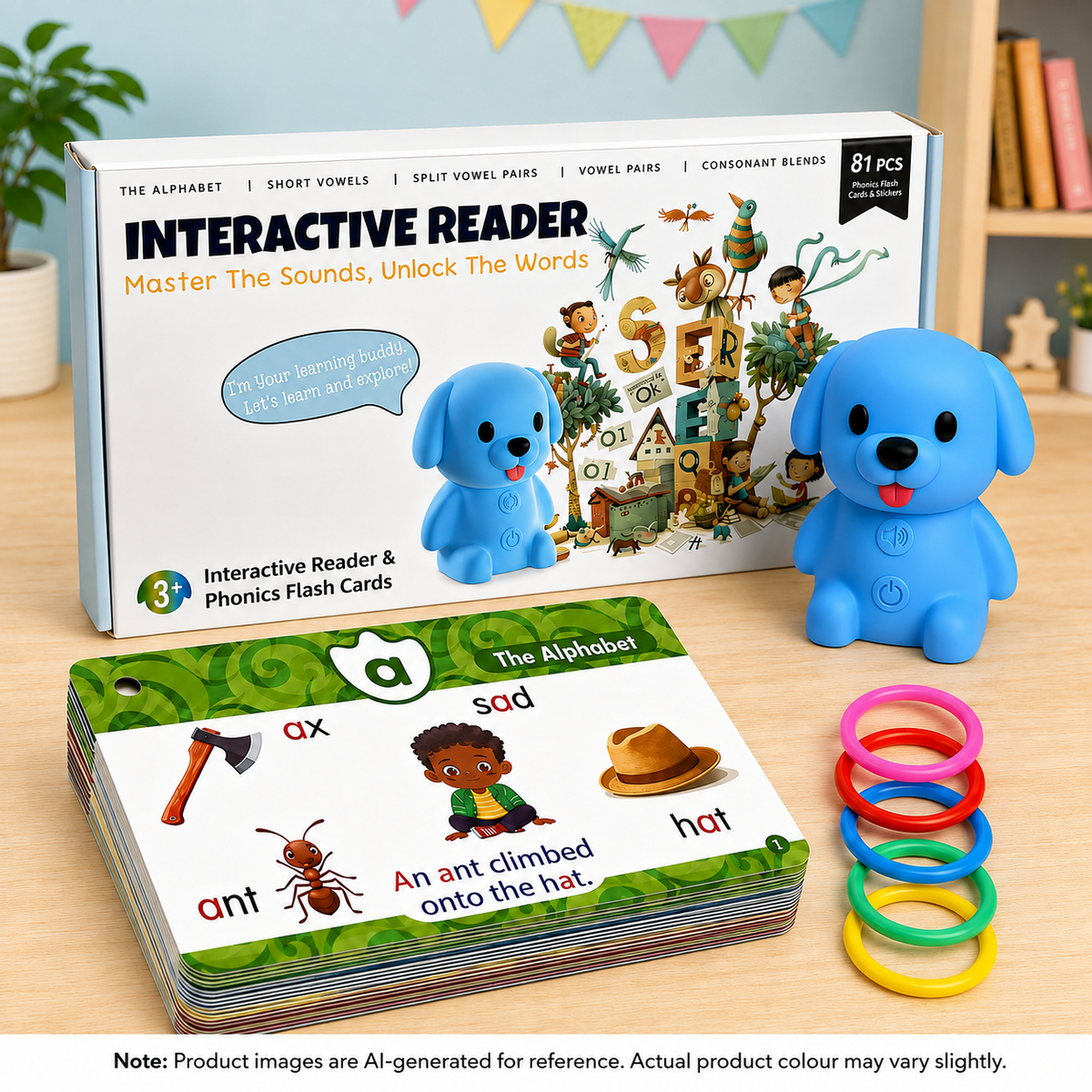 Interactive Phonics Learning Card Reader
