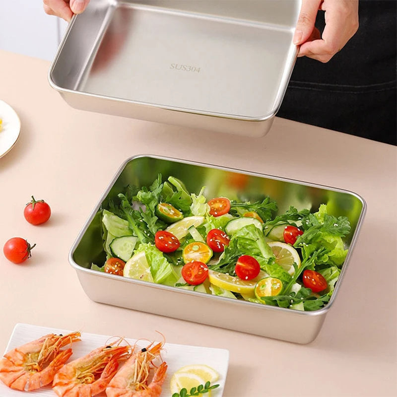 Steel kitchen storage box
