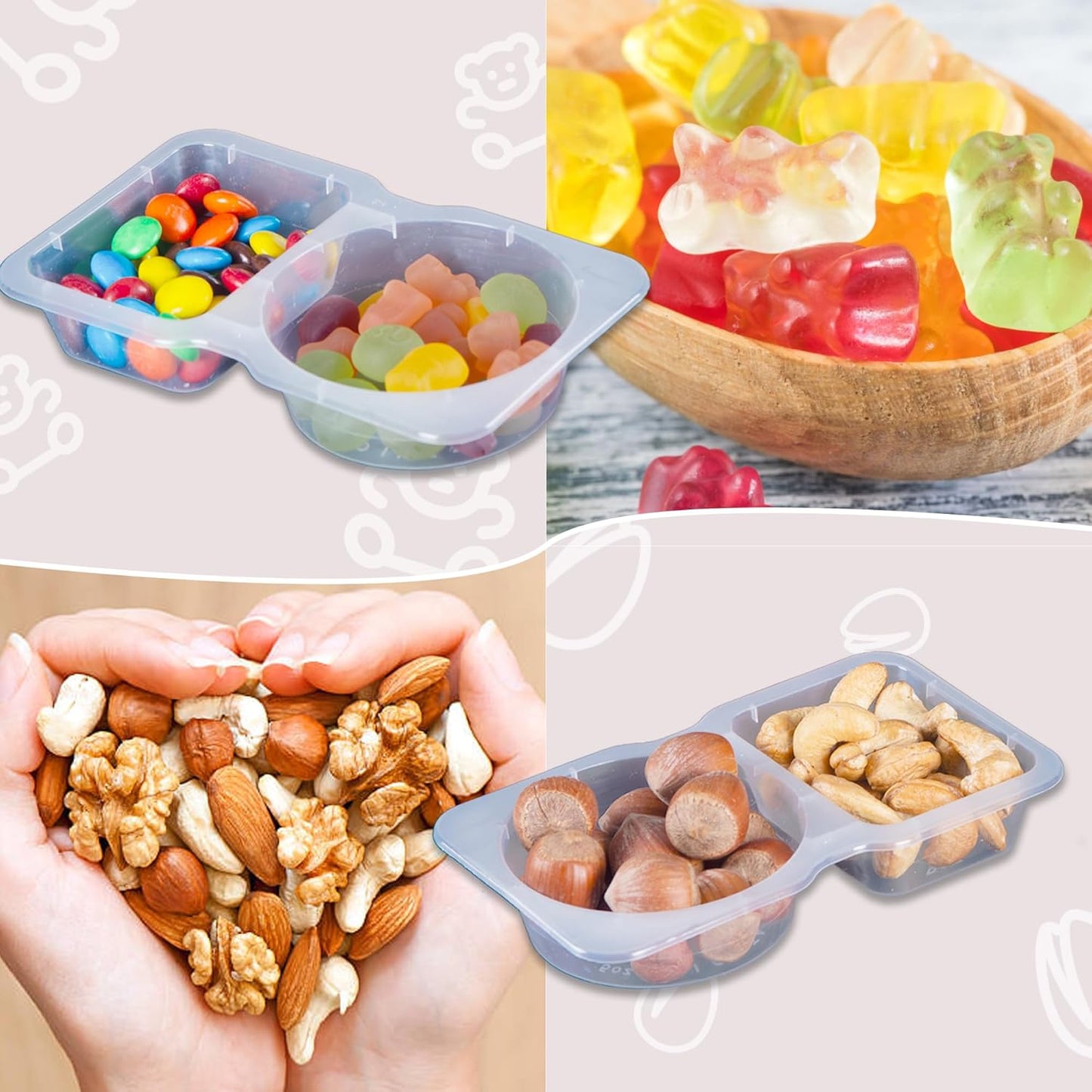 Double Compartment Container