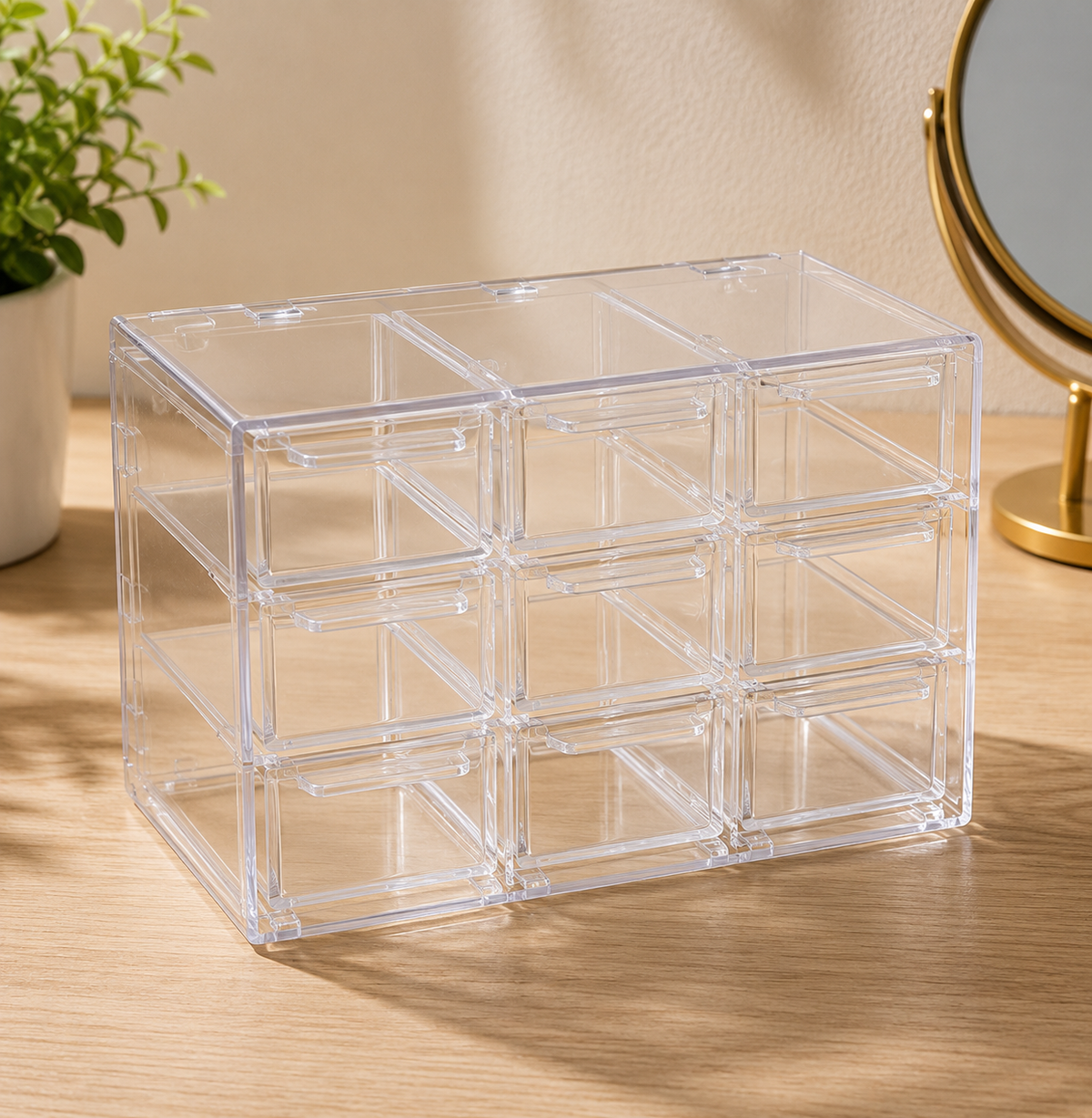 Transparent Jewellery Organizer Case