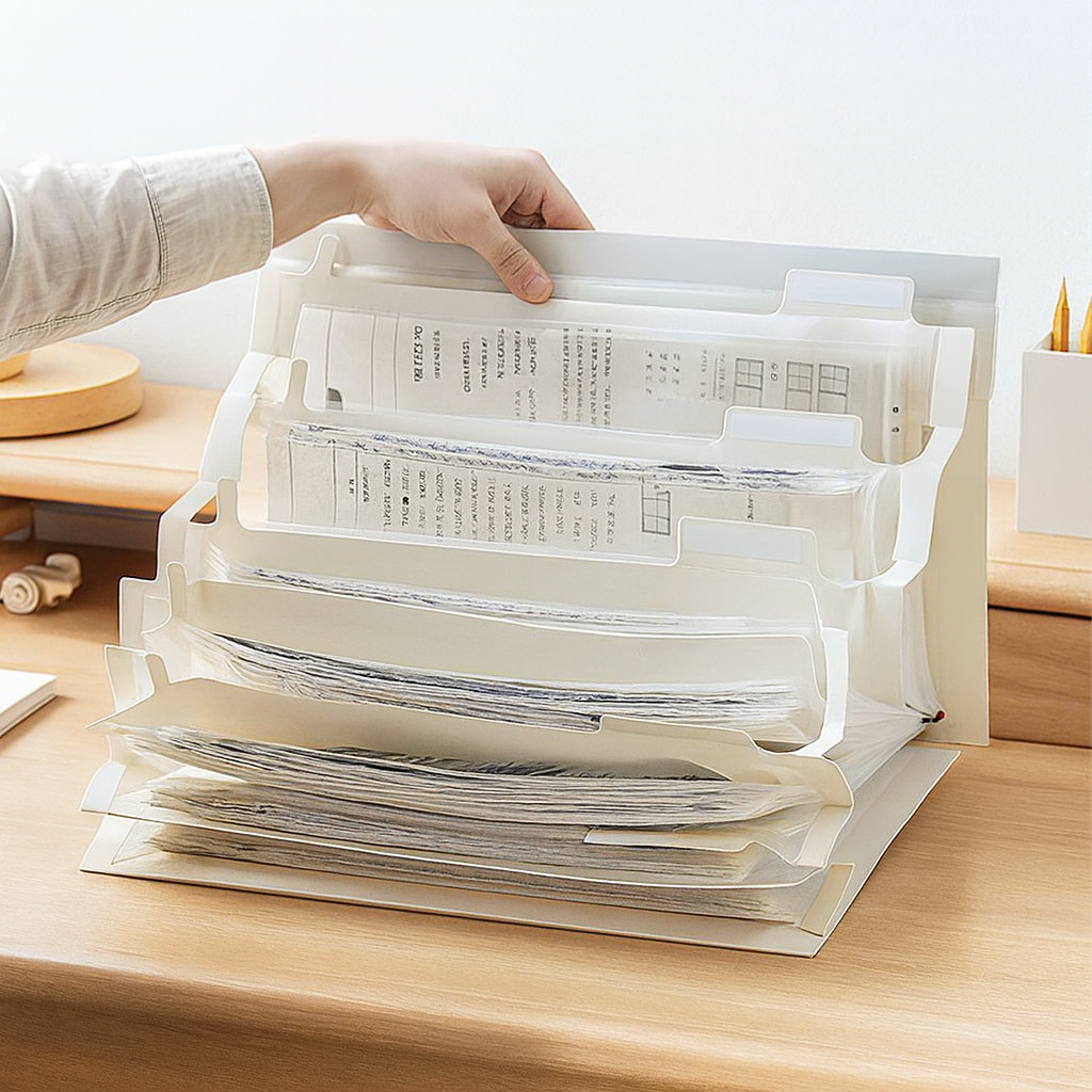 Wall-Mounted Foldable Document organizer