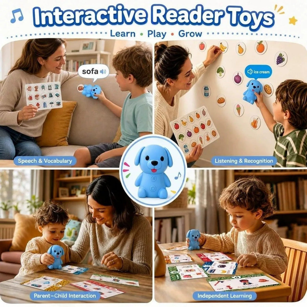 Interactive Phonics Learning Card Reader