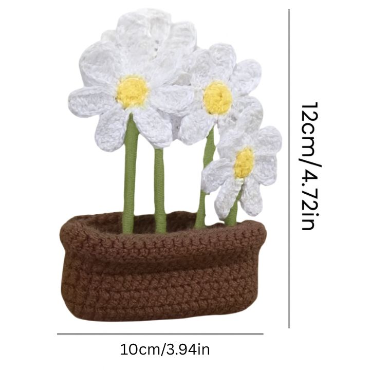 Blooming Crochet Magnetic Fridge Decor