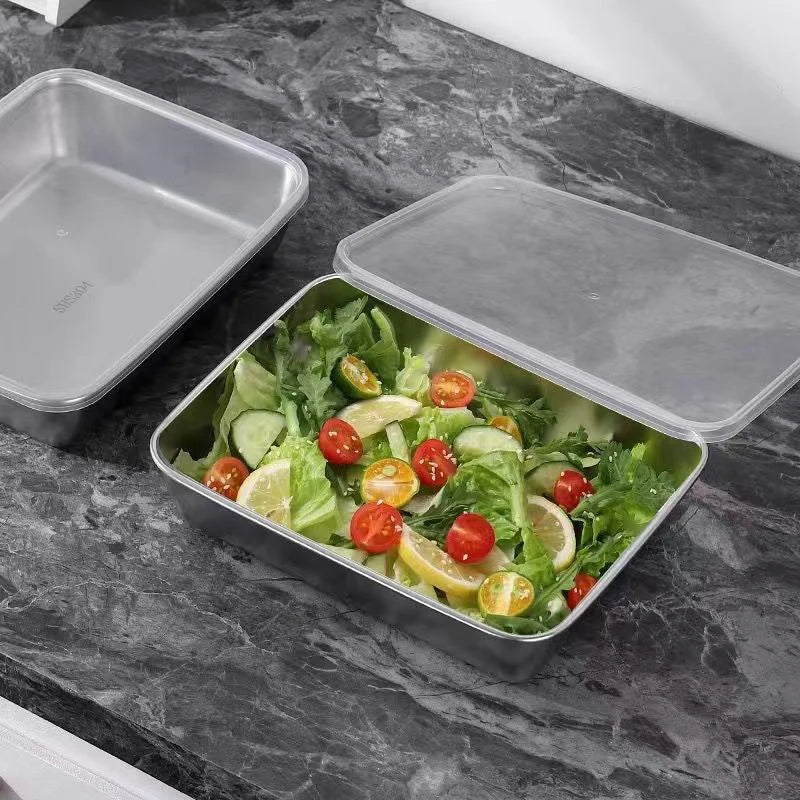 Steel kitchen storage box