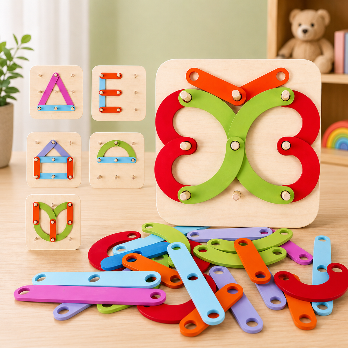Wooden Creative Puzzle Board