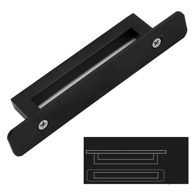 Black Square Cabinet Handles