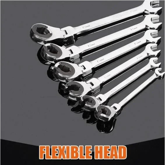 Movable Head Flare Nut Ring Spanner Set