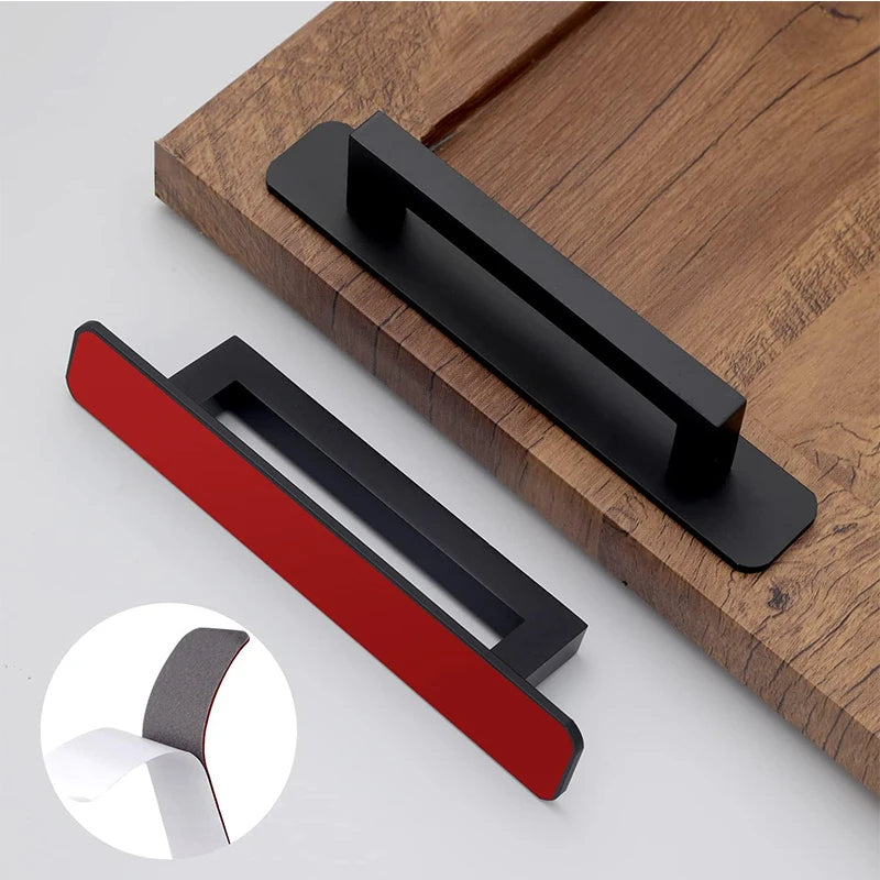 Black Square Cabinet Handles