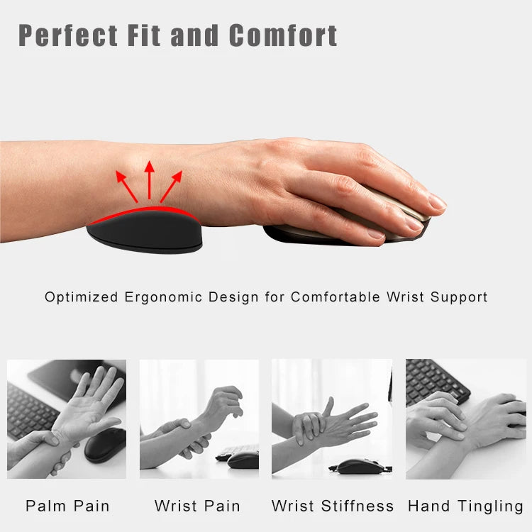 Ergonomic mouse wrist rest pad carpal Tunnel