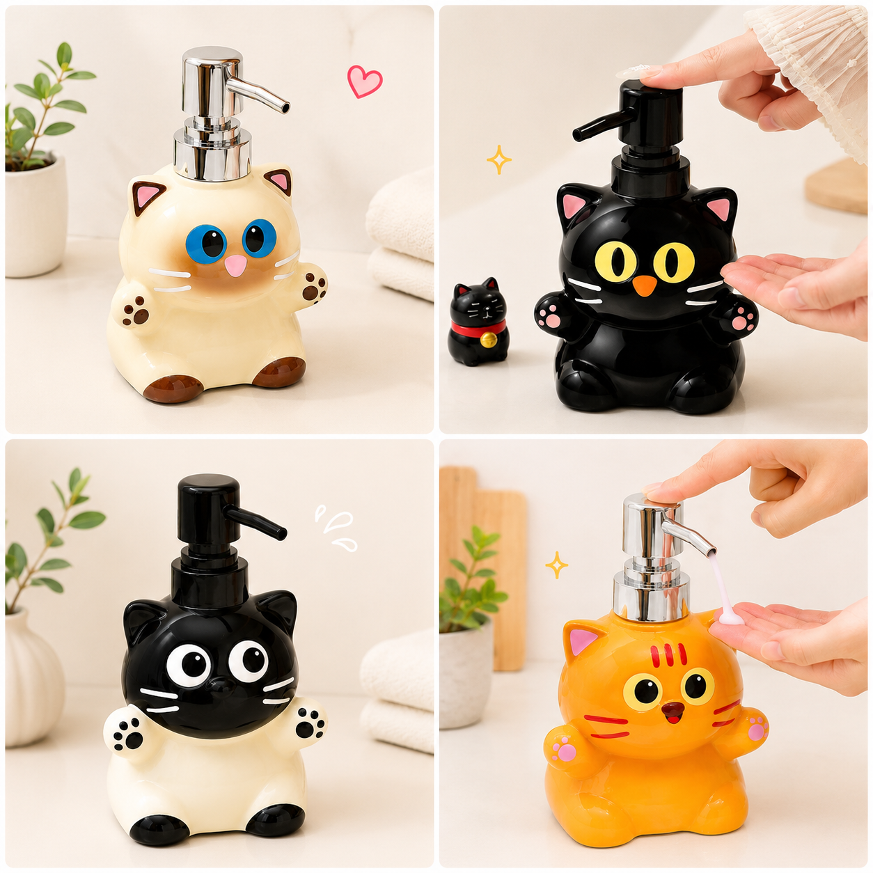 Cute Kitty Soap Dispenser