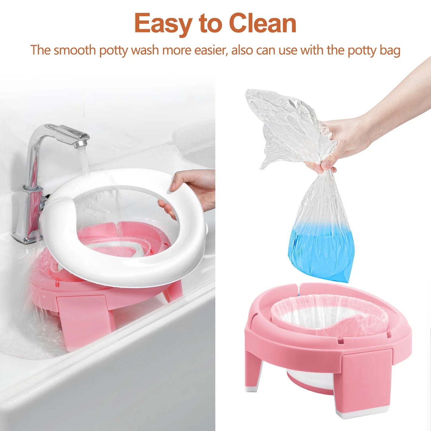 Baby Potty Training Travel Portable Foldable Toilet Seat