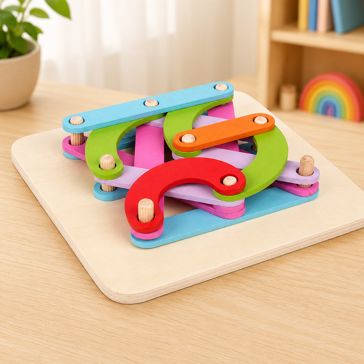 Wooden Creative Puzzle Board