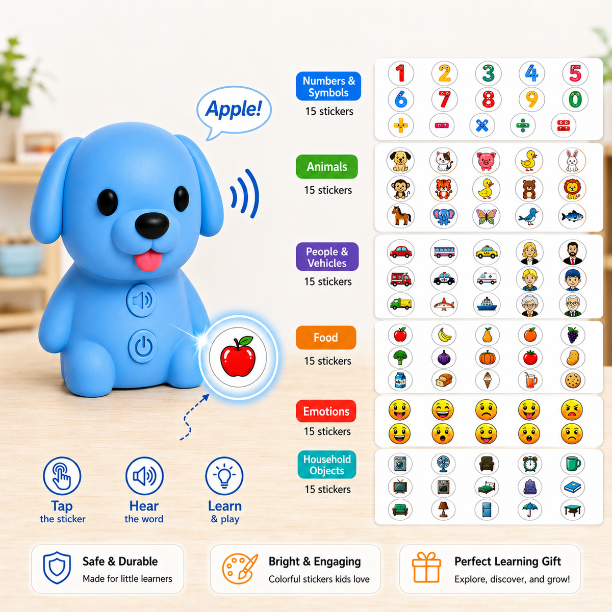 Interactive Phonics Learning Card Reader