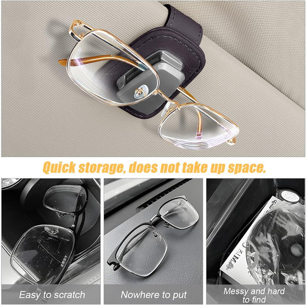 Magnetic sunglasses holder