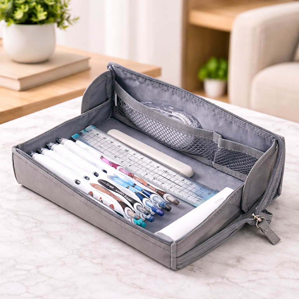 Cute Desk Stationery Organizer Case