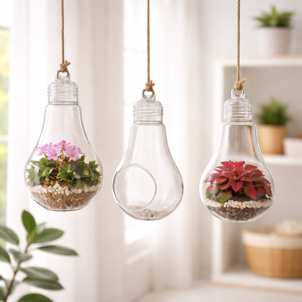 Aesthetic Tiny Bloom Hanging Vase (Empty Vase Only)