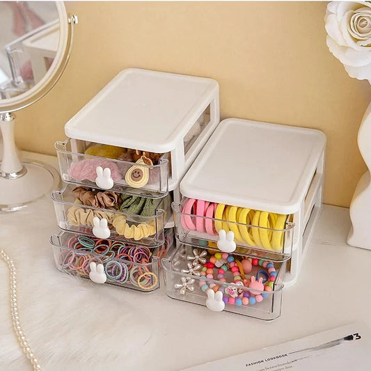 Rabbit Ear Layered Desk Organizer Box