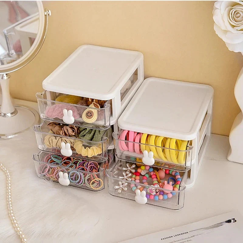 Rabbit Ear Layered Desk Organizer Box