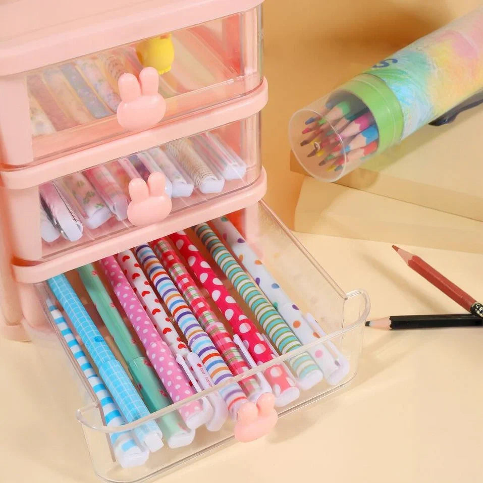 Rabbit Ear Layered Desk Organizer Box