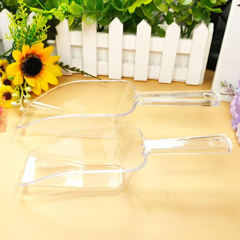 Mini Clear Plastic Measuring Shovel Scoop