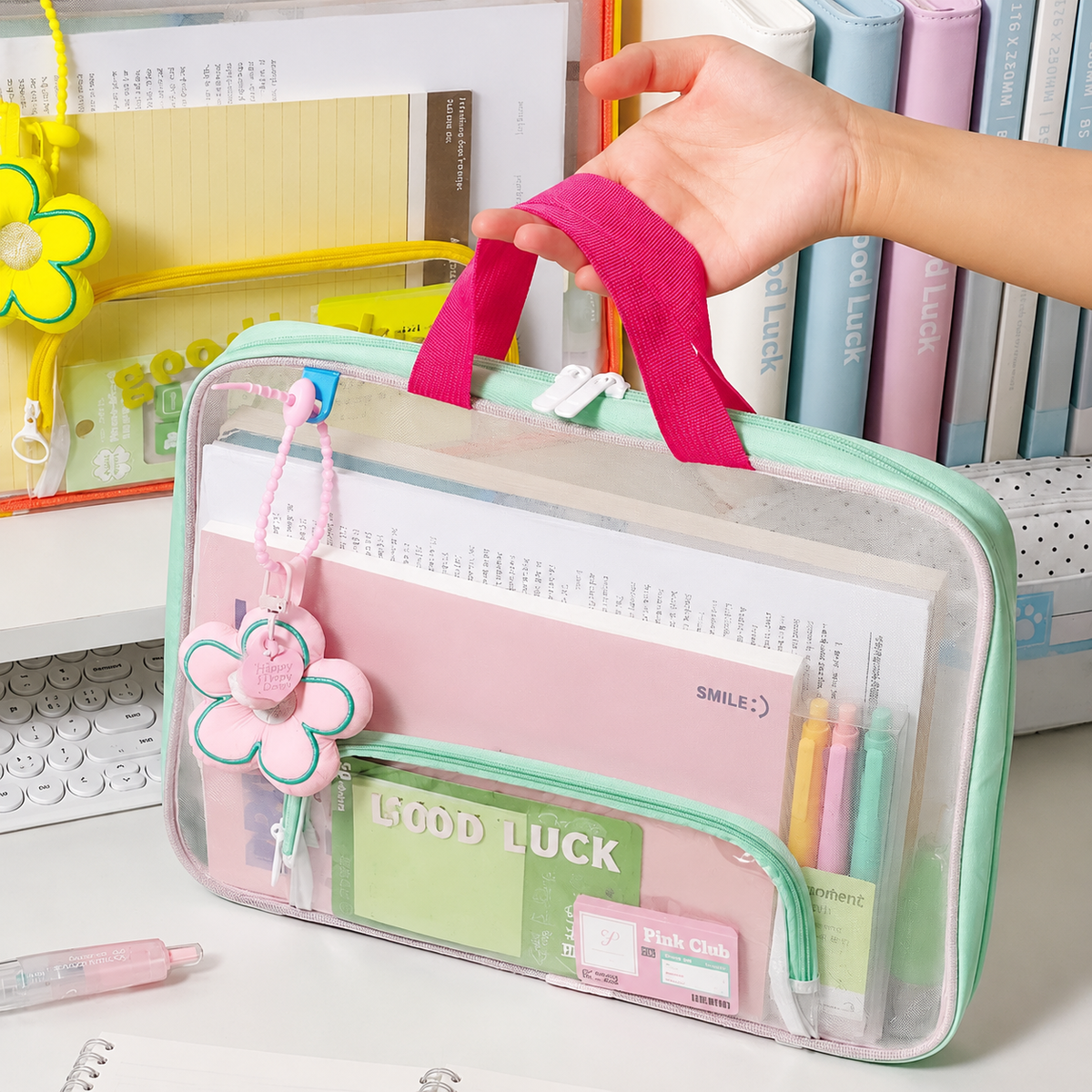 Transparent Student Carry Organizer