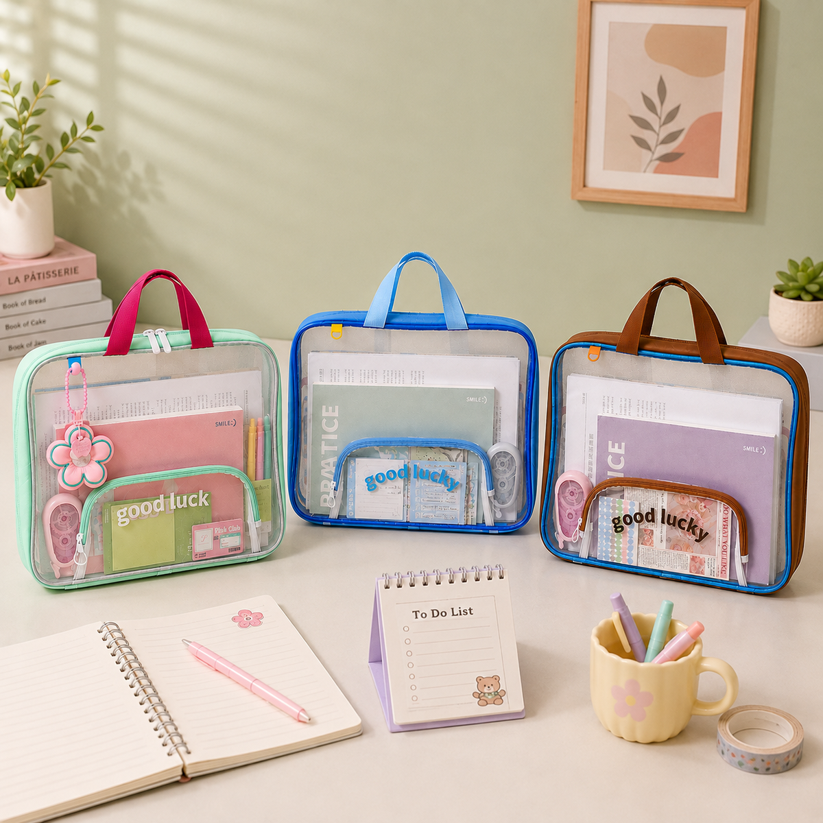 Transparent Student Carry Organizer