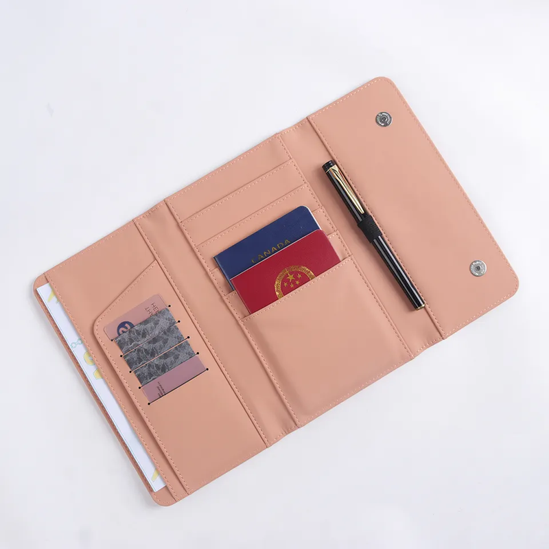 Luxury Travel Leather Family Passport Wallet