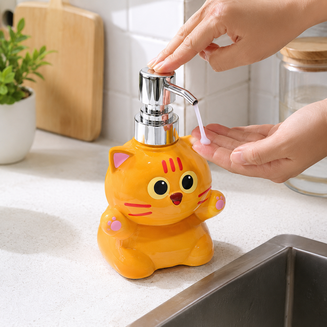 Cute Kitty Soap Dispenser