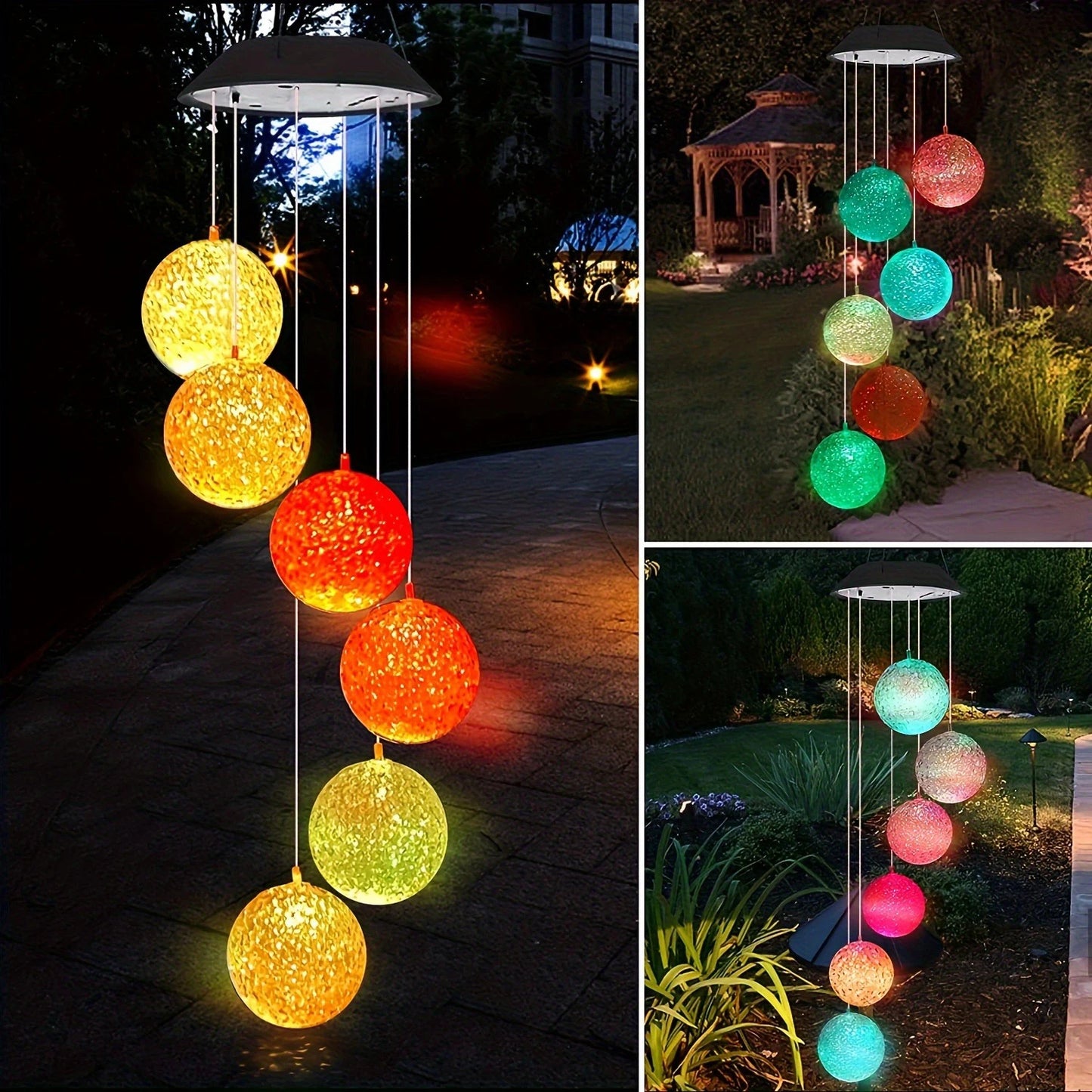 colorful ball Solar LED decorative