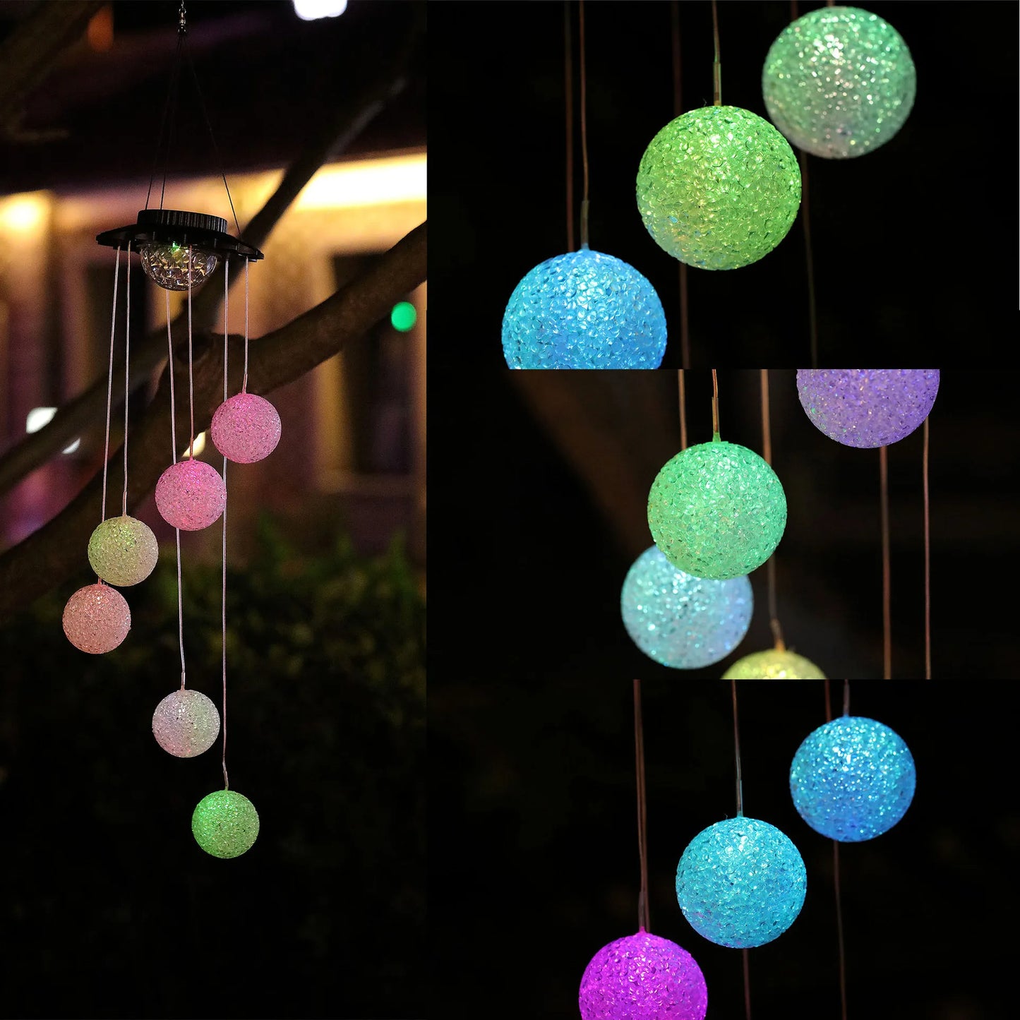 colorful ball Solar LED decorative