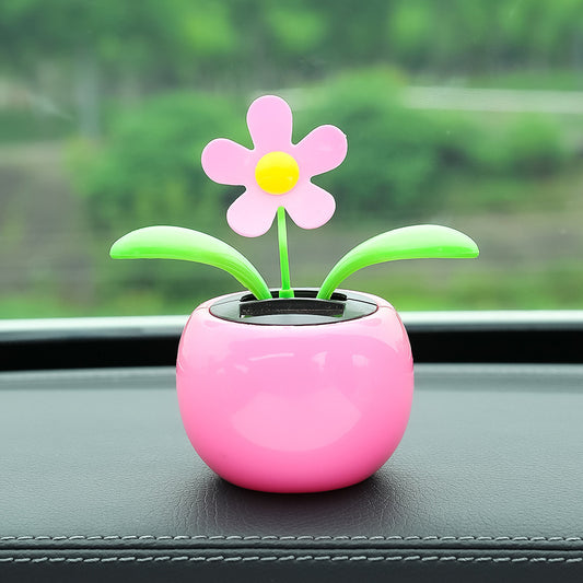 Funny Solar Powered Dancing Flower Dashboard