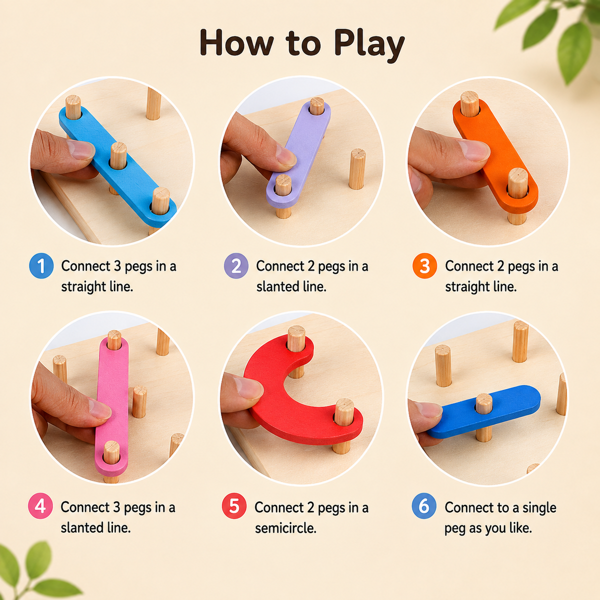Wooden Creative Puzzle Board