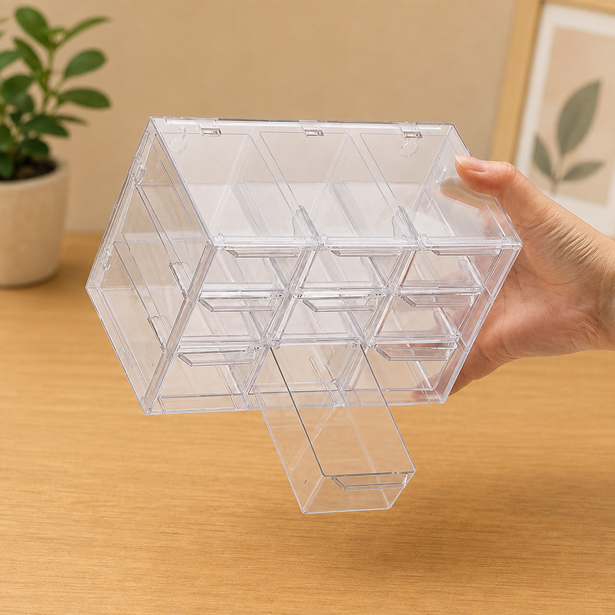 Transparent Jewellery Organizer Case