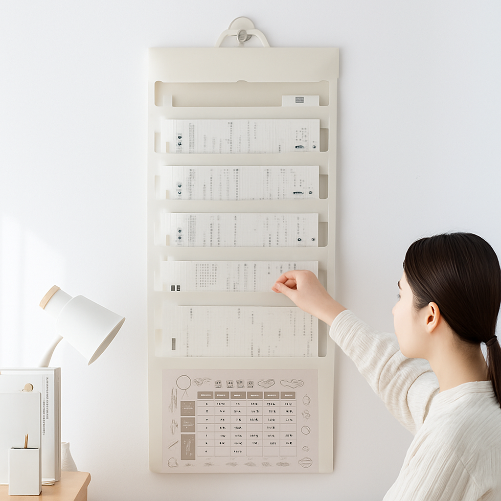 Wall-Mounted Foldable Document organizer
