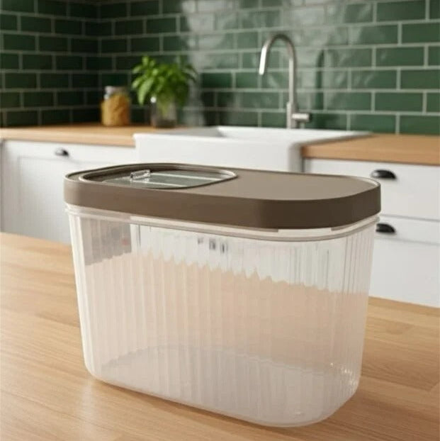 Smart Transparent Container With Slider Lid