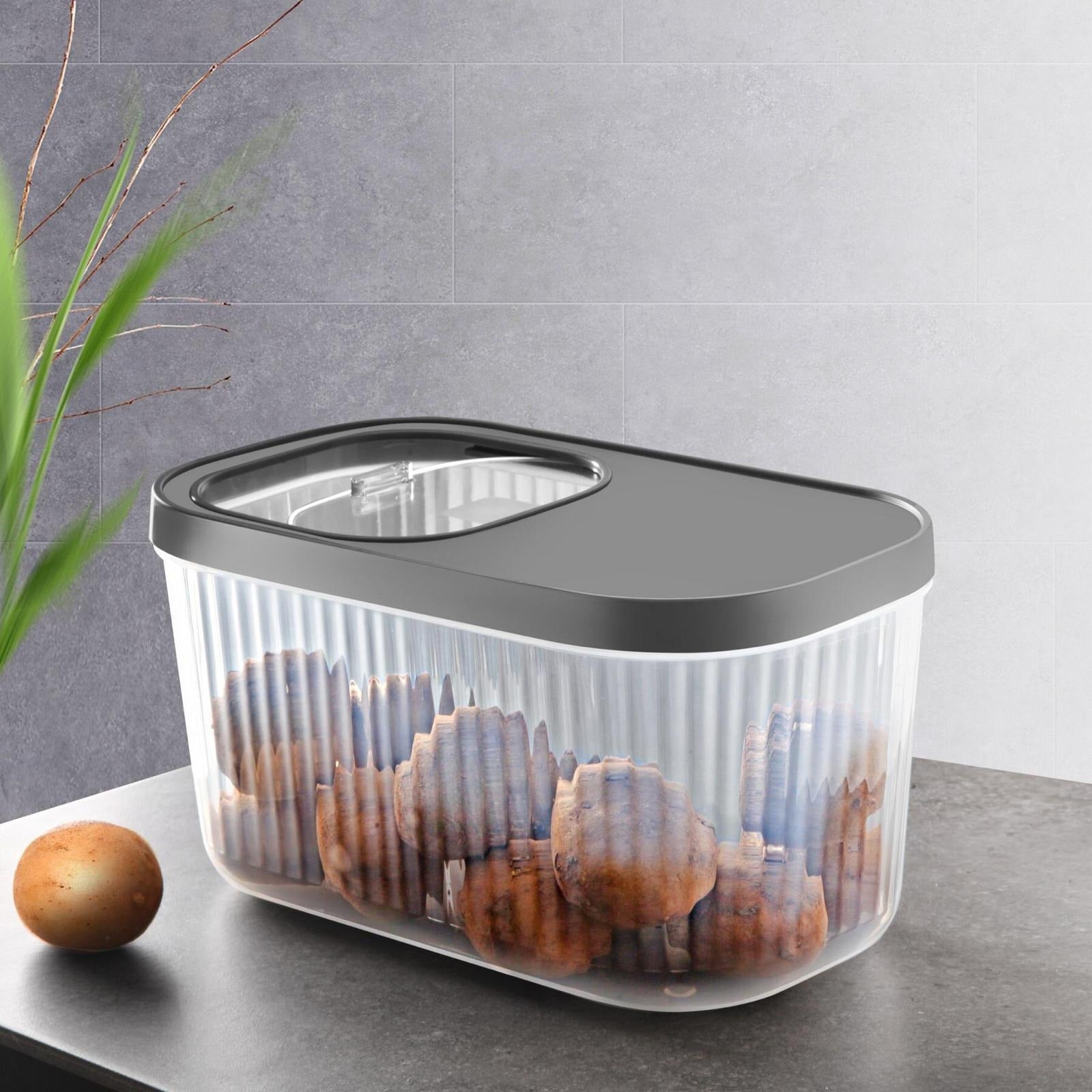 Smart Transparent Container With Slider Lid