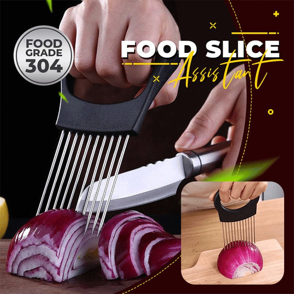 Food Slice Assistant ( WITH FREE FRUIT SPOON )